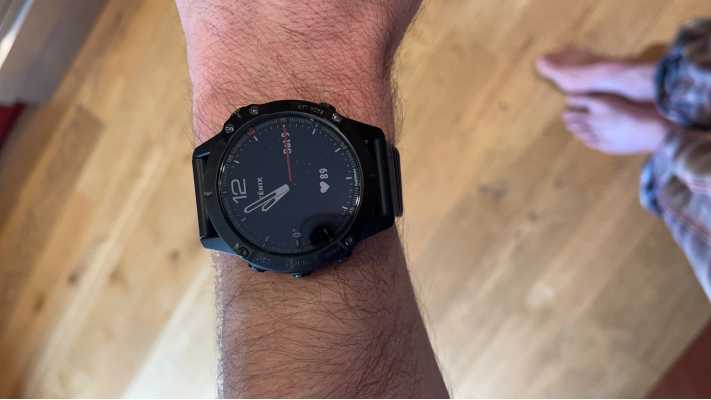 Garmin Fenix 6 Pro Sapphire | Black DLC Nylon Strap And Black